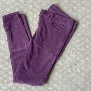 Maroon Corduroy Jeggings