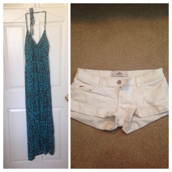 White Shorts and blue dress bundle!💕💙💕