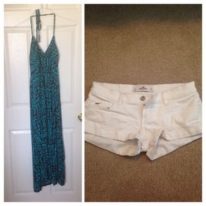 White Shorts and blue dress bundle!💕💙💕