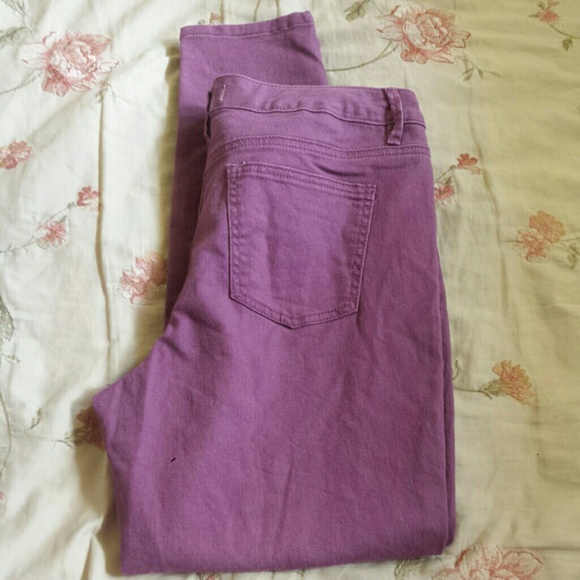 Purple jeans!