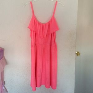 Neon pink dress