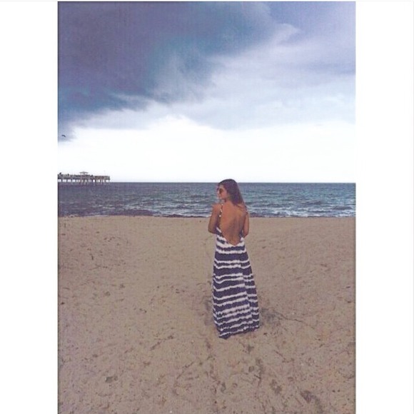 Backless tie dye brand new dress