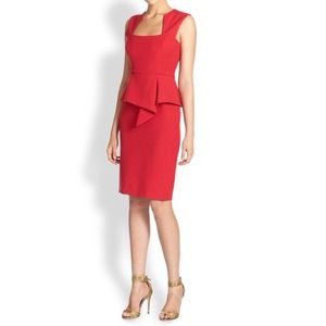 🎀SALE🎀 BCBG Red Peplum Dress