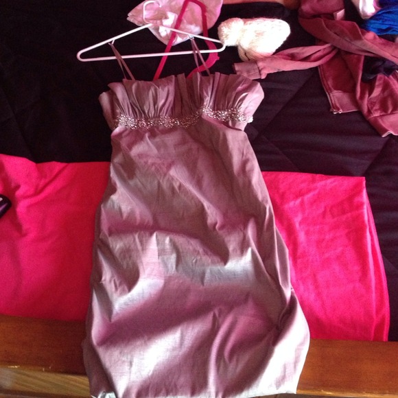 Silver midi dress - Picture 1 of 3