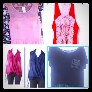 AVAILABLE Bundle of five stylish tops