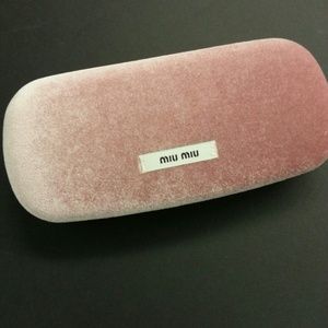 MIU MIU EYE FRAME VELVET CASE