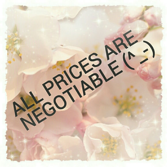 Please do not hesitate to negotiate prices