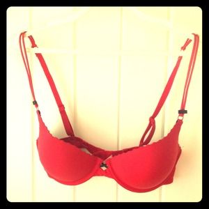 Red Lily of France 34 B Push Up Bra