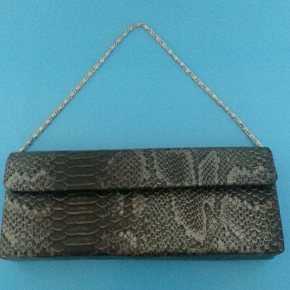 Reptile purse clutch evening bag