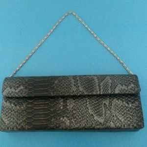 Reptile purse clutch evening bag