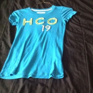 A blue, green and white shirt