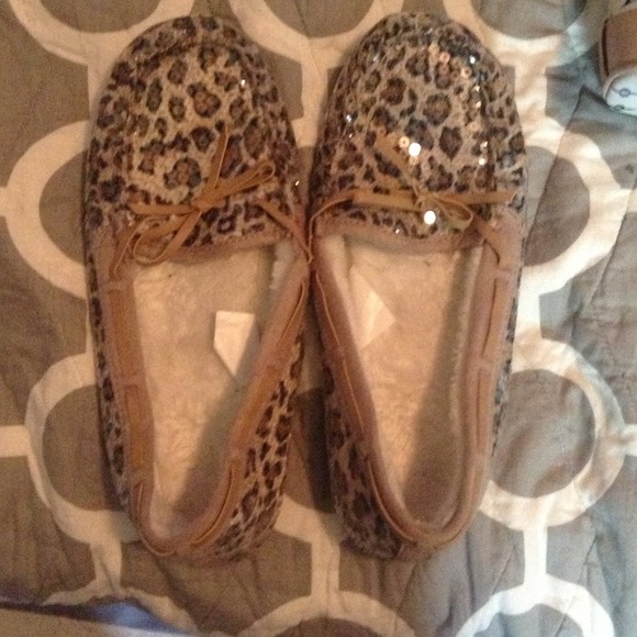 Cheetah slippers