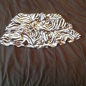 A zebra print skirt. Worn once.