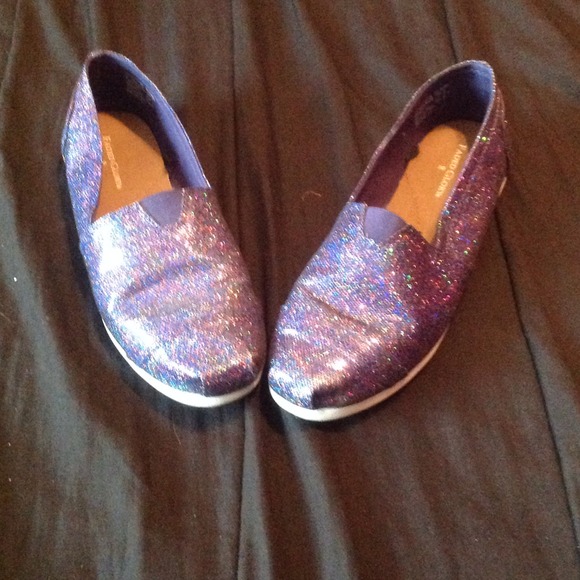 Purple sparkly, faded glory shoes