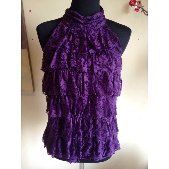 Cute lace purple top from Kenar.