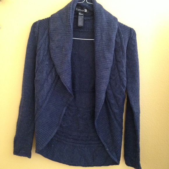 Knit blue cardigan
