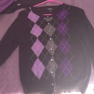 Cashmere argyle sweater