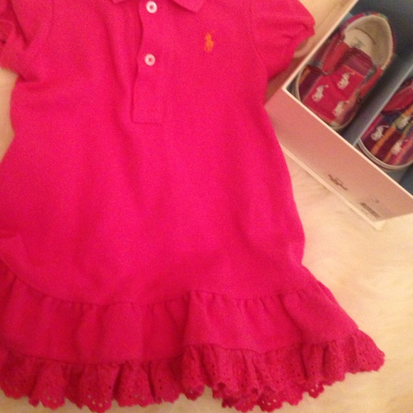Ralph Lauren 9 month dress & size 3 shoes - Picture 4 of 4
