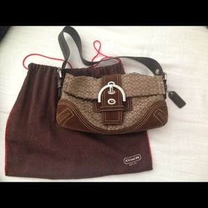 Brown coach purse