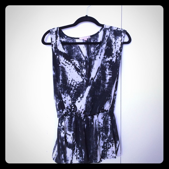 Black & White Blouse