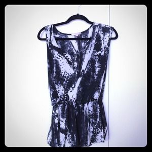 Black & White Blouse