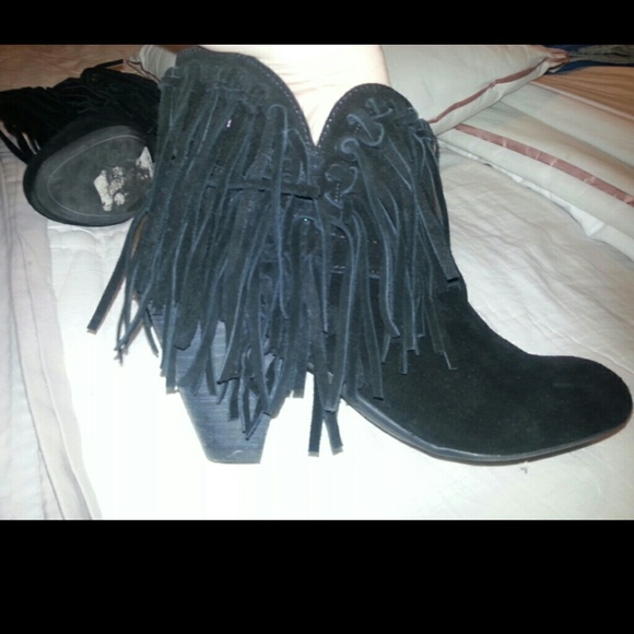 Nine west fringe boots