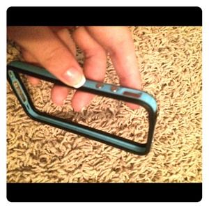 Black and blue bumper iphone 4/4s case