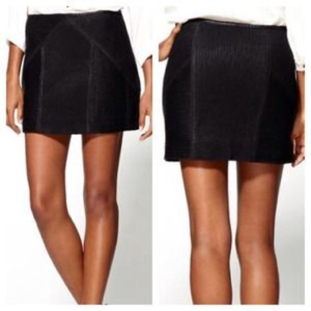 NWT leather mini skirt