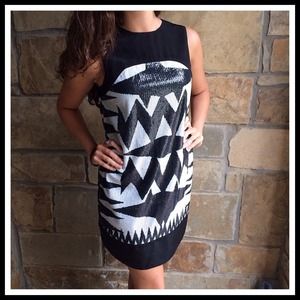 Zara Sequin Shift Dress