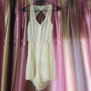 Crotchet open back romper