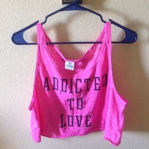 PINK cropped tank