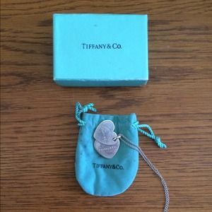 *REDUCED* .925 Tiffany's double heart necklace