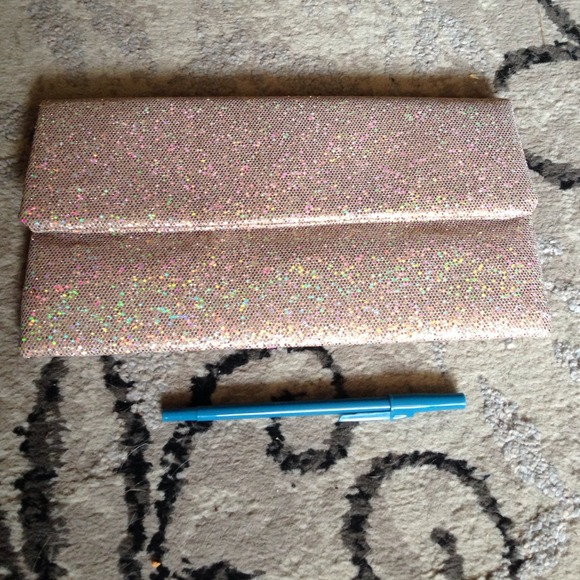 Nine West Gold Sparkle Clutch