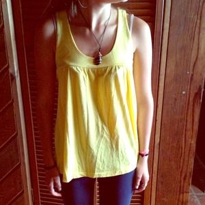 Flowy yellow racerback