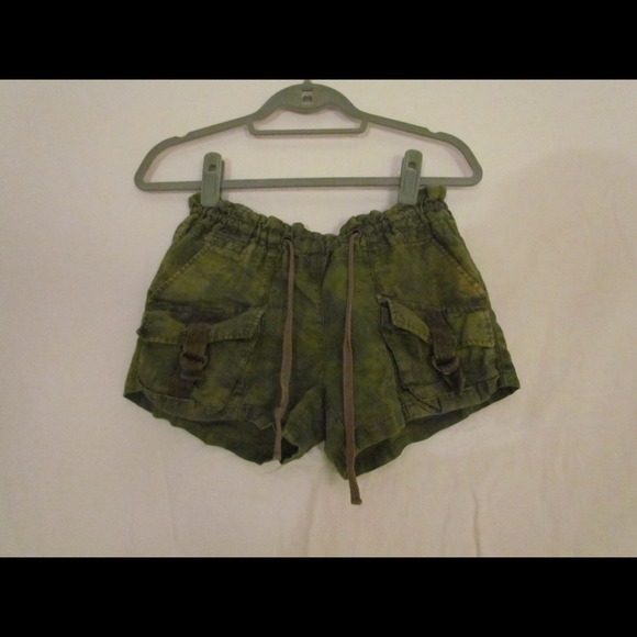 Free People Camo Shorts