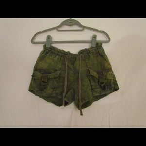 Free People Camo Shorts