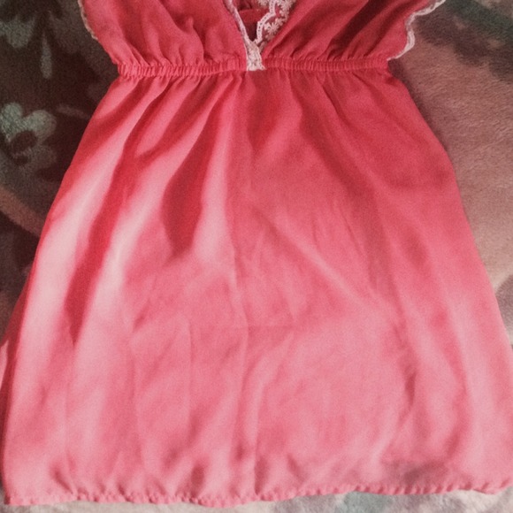 🔃Traded🔃 Rue 21 pink baby doll top w/ lace - Picture 3 of 3