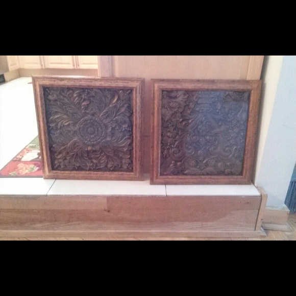 Bronze framed decorations