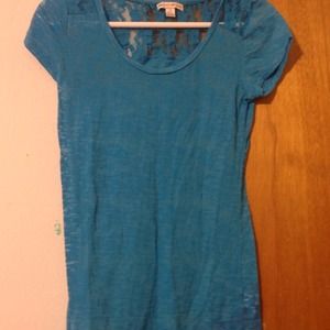 Homeade lace see through t