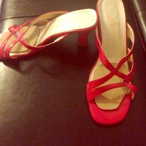 Red Strappy Heels