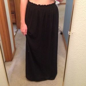Black maxi skirt