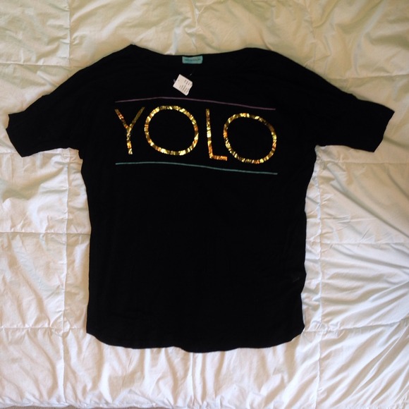 YOLO tshirt NEVER WORN