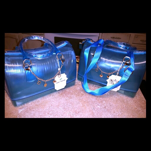 Large blue jelly bags