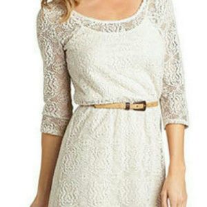 Long-sleeve Crochet Dress