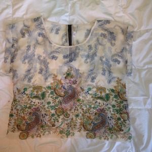 Loose flowy see through t shirt