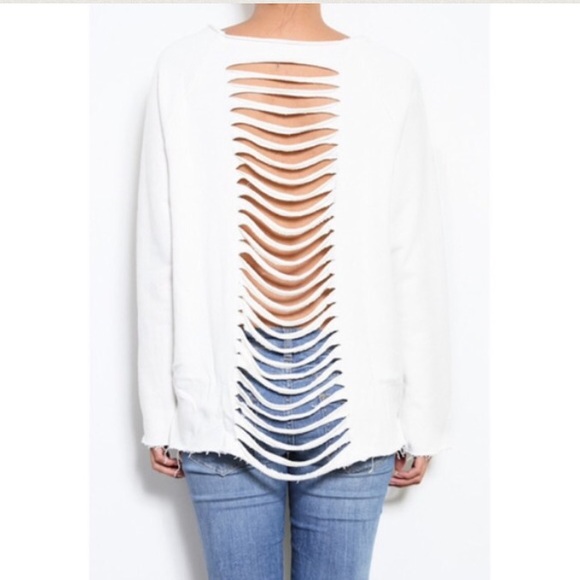 NWOT Slit Back Sweater - Picture 3 of 3