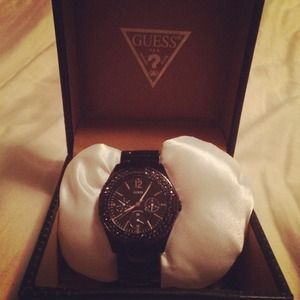 Guess Black Diamond Watch