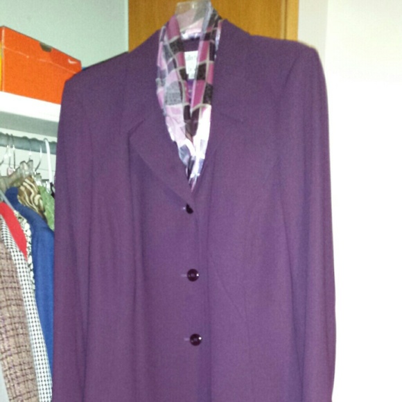 Purple Suit. Skirt suit