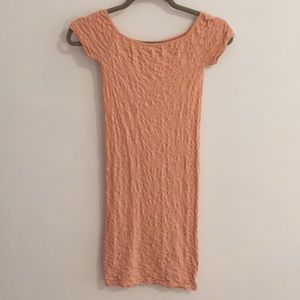Free People peach bodycon