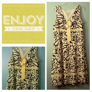Cato sundress black and yellow -$8 if bundled